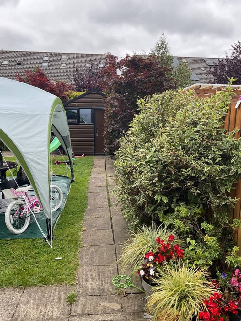 landscaping case study - Maynooth Back Garden - BEFORE pic